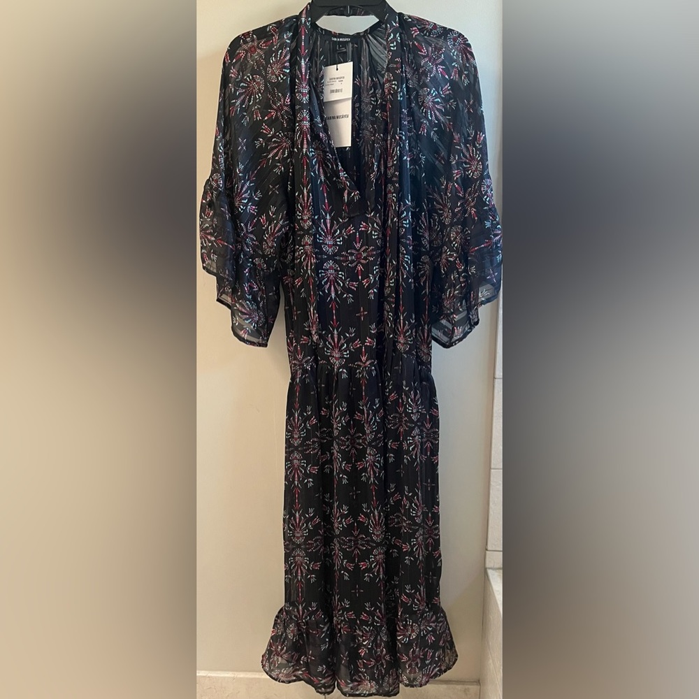 Sabina Musayev Designer sheer maxi dress.